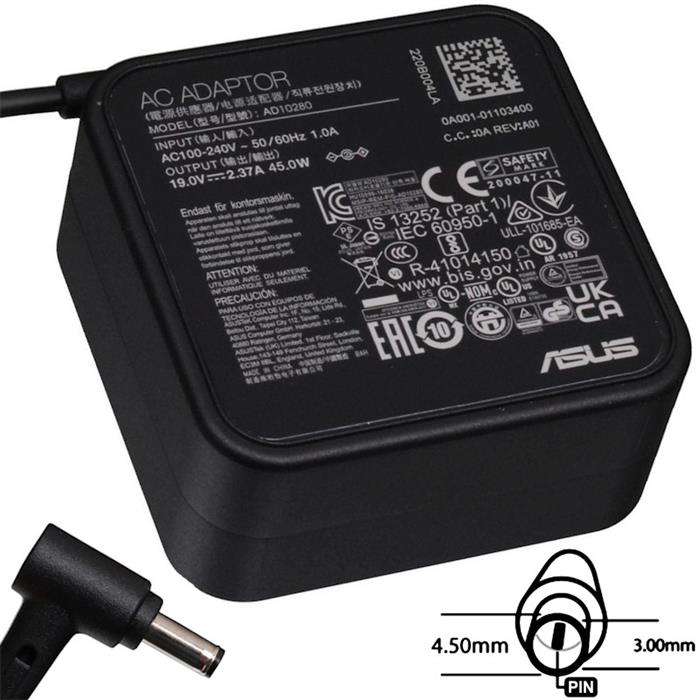 ASUS 45W napájecí adaptér, 19V, konektor 4.5x3mm