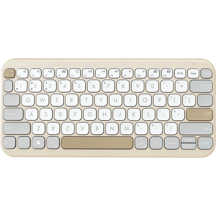 ASUS klávesnice KW100 Oat Milk - CZ