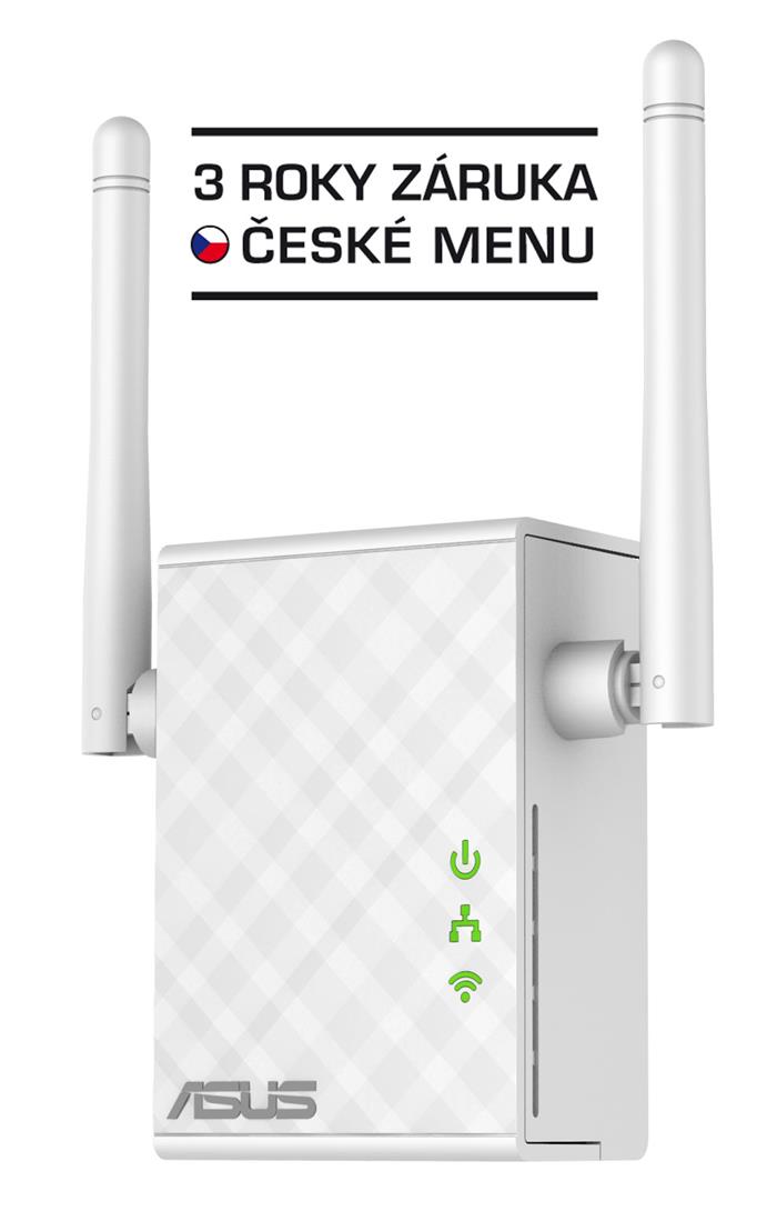 Asus RP-N12, Wi-Fi repeater/AP, 300Mbps, 2x 2dBi anténa