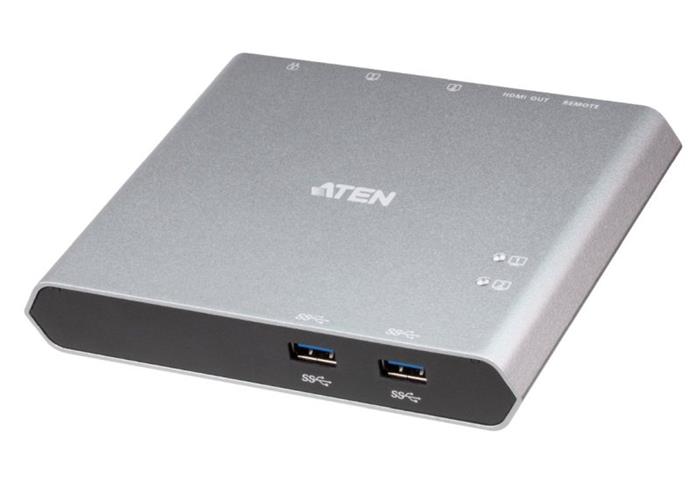 ATEN 2-Port USB-C Dock Switch s Power Pass-through