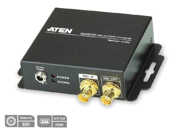 ATEN 3G/HD/SD-SDI na HDMI audio/video konvertor až na 425m, FullHD(až 2048x1080)