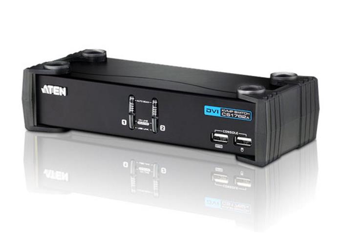 Aten CS1762A, KVM switch, USB klávesnice, DVI-I, USB myš, audio) 2:1 USB