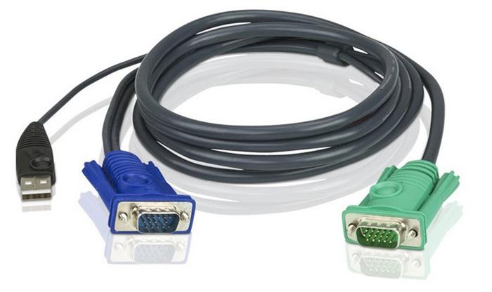 ATEN integrovaný kabel 2L-5205U pro KVM, USB, 5m