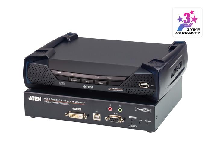 ATEN KE6910 DVI Dual Link KVM over IP Extender