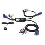 ATEN KVM switch CS-52A Hybryd PS/2 kláv.,USB myš 2 PC, audio