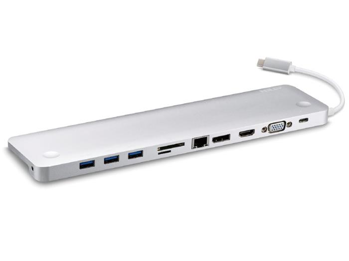 ATEN USB-C Multiportová dokovací stanice DP, HDMI, VGA, RJ45, Audio, čtečka, PD