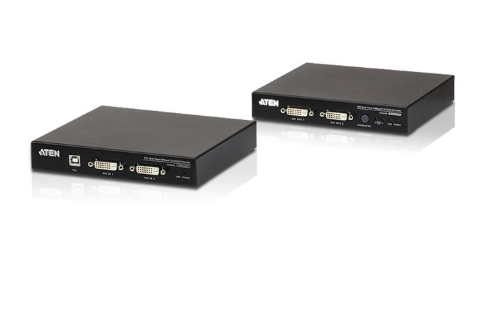 ATEN USB DVI Dual View HDBaseT 2.0 KVM Extender (1920 x 1200 na100 m nebo 150m)