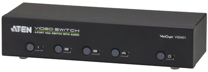 Aten VS0401, Přepínač VGA+ audio 4:1, elektronický