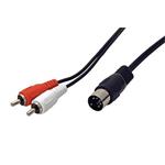 Audio kabel DIN5 pin (M) -> 2x cinch, 1,5m