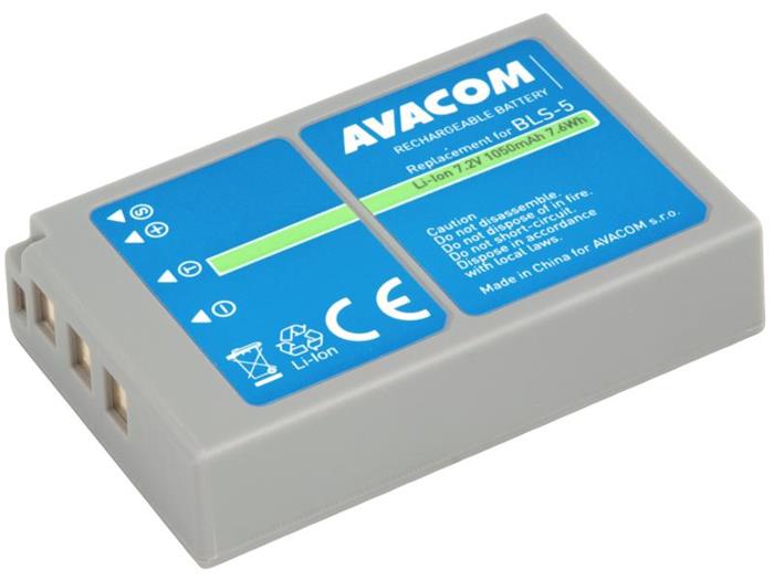 Avacom náhradní baterie Olympus BLS-5, BLS-50 Li-ion 7.2V 1050mAh 7.6Wh