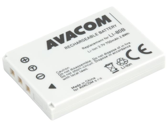 Avacom náhradní baterie Olympus LI-80B Li-Ion 3.7V 750mAh 2.8Wh