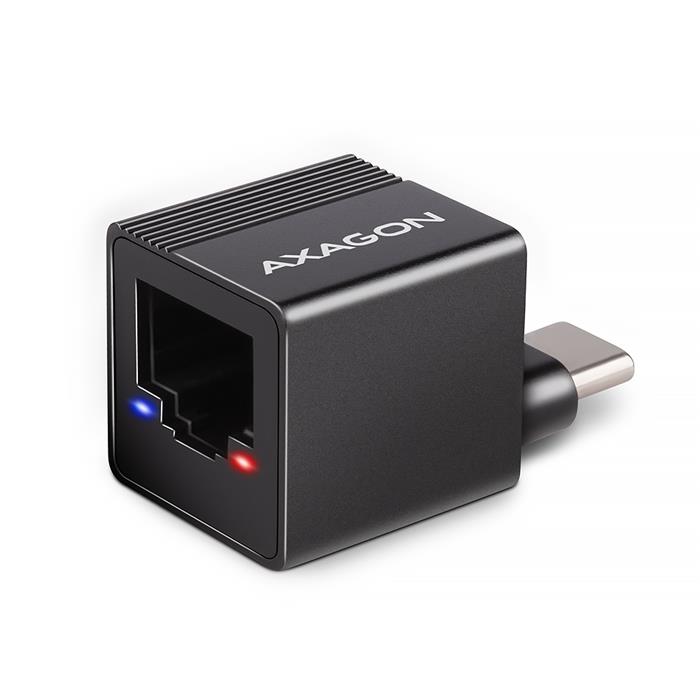 AXAGON ADE-MINIC USB-C 3.2 Gen 1 - Gigabit Ethernet MINI síťová karta, Realtek 8153, černá