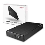 AXAGON ALINEbox, externí box na 3.5" SATA disk, USB 3.0, černý