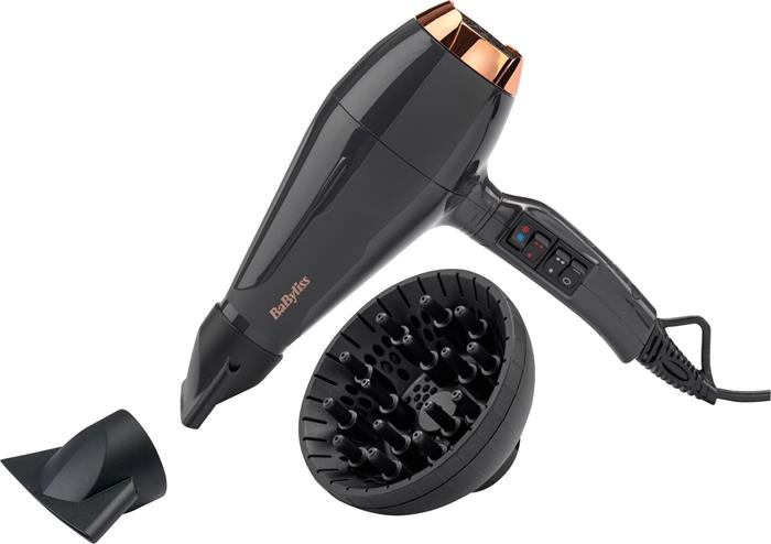 BaByliss Italian Air Pro 2200 6719DE fén na vlasy, 2200 W, 3 teploty a 2 rychlosti, ionizace, černá