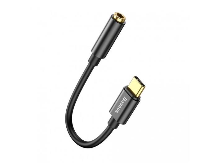 Baseus audio adaptér L54 USB-C samec na 3,5mm Jack samice, černá