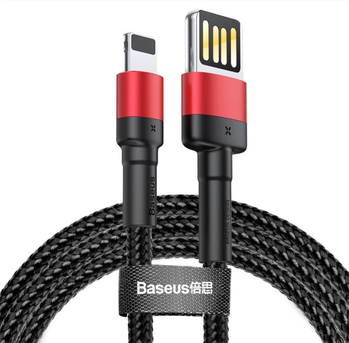 Baseus Cafule kabel USB -> Lightning, 2.4A, 1m, Red/Black