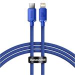 Baseus CAJY000203 Crystal Shine Series Datový Kabel USB-C - Lightning 20W 1,2m Blue