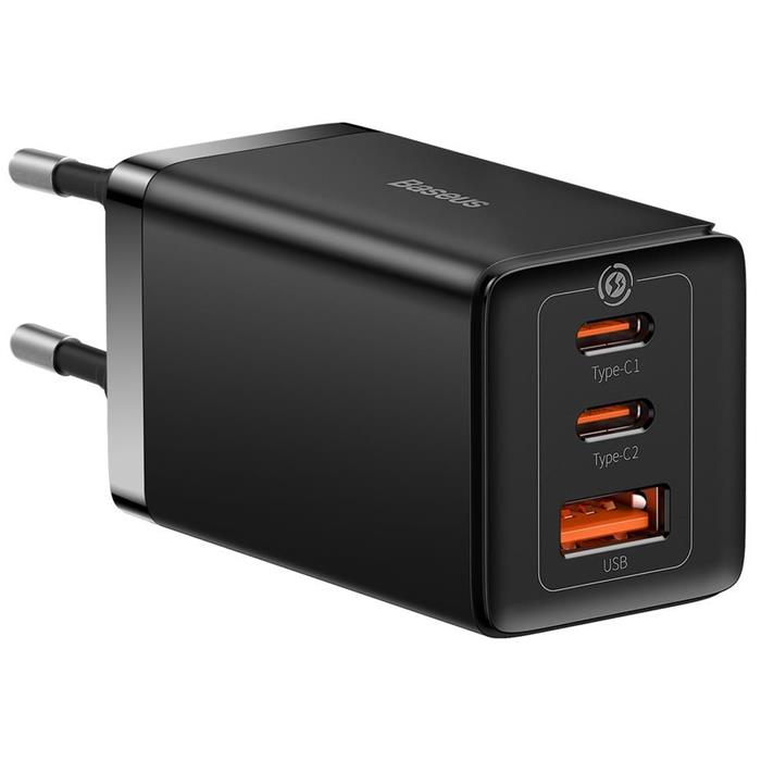 Baseus GaN5 Pro rychlonabíjecí adaptér 2x USB-C + USB-A 65W černá