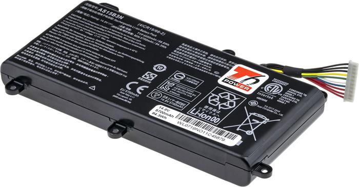 Baterie T6 power Acer Predator 15 G9-591, G9-592, 17 G9-791, G9-792, GX-791, 5700mAh, 84Wh, 8cell