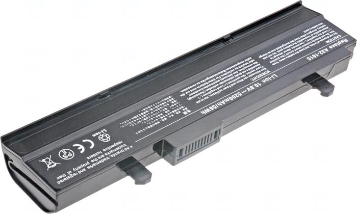 Baterie T6 power Asus Eee PC 1011, 1015, 1215, R051, VX6, 6cell, 5200mAh, black