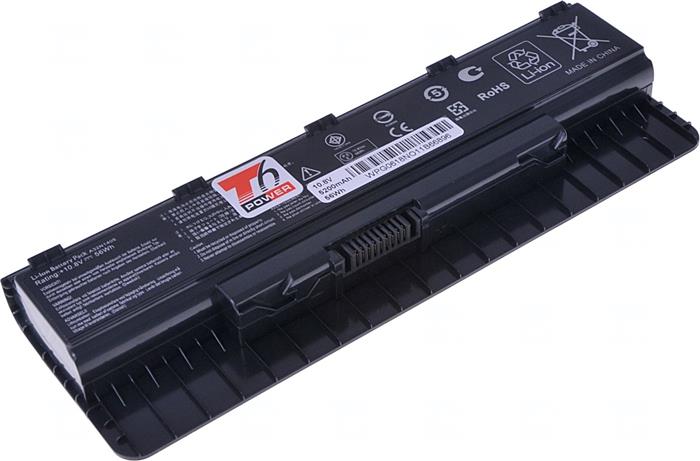 Baterie T6 power Asus G741, G771, R555, R751, N551, N751, G551, GL551, 5200mAh, 56Wh, 6cell