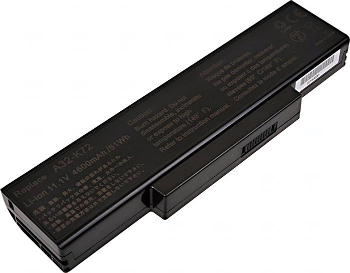 Baterie T6 power Asus K72, K73, A72, A73, N71, N73, X72, X73, X77, 6cell, 4600mAh