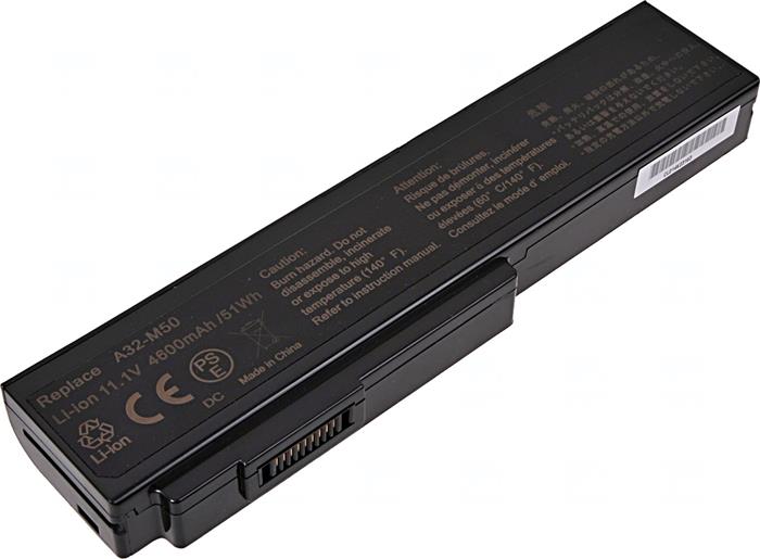 Baterie T6 power Asus M50, G50, G60, N43, N53, N61, B43, X55, X57, X64, 6cell, 4600mAh