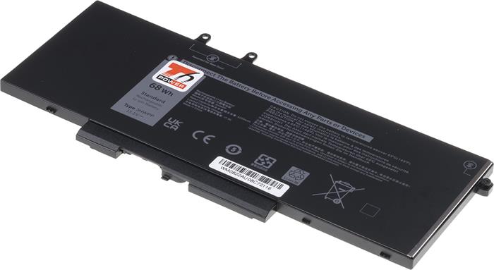 Baterie T6 Power Dell Latitude 5401, 5410, 5501, 5510, Precision 3550, 4470mAh, 68Wh, 4cell, Li-pol