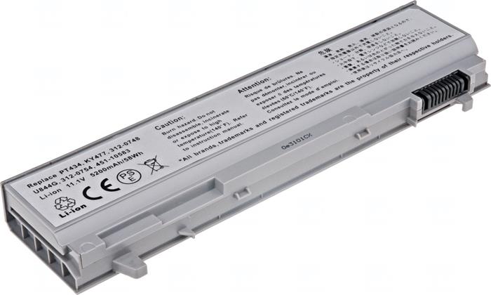 Baterie T6 power Dell Latitude E6400, E6410, E6500, E6510, 6cell, 5200mAh