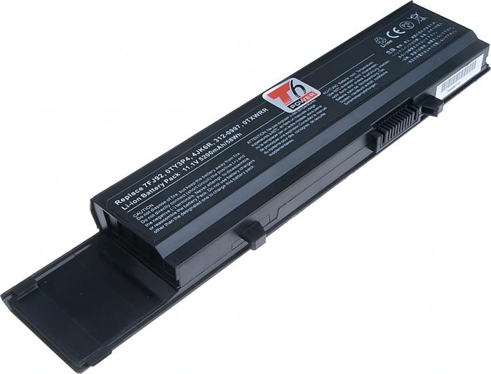 Baterie T6 power Dell Vostro 3400, 3500, 3700 serie, 6cell, 5200mAh