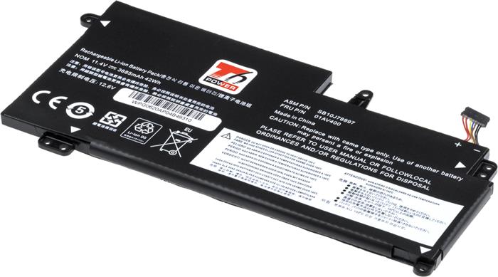 Baterie T6 power Lenovo ThinkPad 13 20GJ/20GK, 20GL/20GM serie, 3680mAh, 42Wh, 3cell, Li-Pol