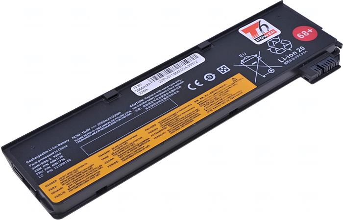 Baterie T6 power Lenovo ThinkPad T440s, T450s, T460p, T470p, T550, P50s, 68, 2000mAh, 22Wh, 3cell