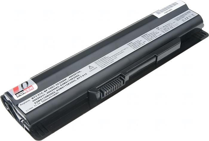 Baterie T6 power MSI CX650, FR610, FR620, FR700, FX400, FX600, FX610, FX620, FX700, 6cell, 5200mAh