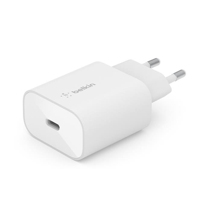 Belkin 25W USB-C PD PPS nástěnná nabíječka, bílá