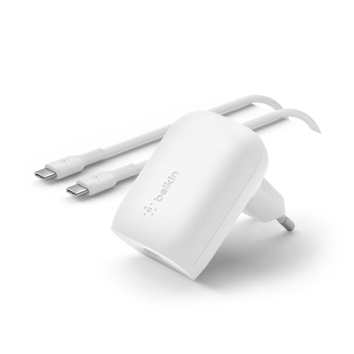 Belkin 30W USB-C Power Delivery PPS nástěnná nabíječka + 1m USB-C kabel, bílá