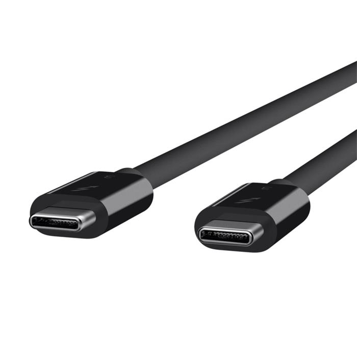 BELKIN Thunderbolt 3 kabel, 5A, 100W, 0.8m, černý