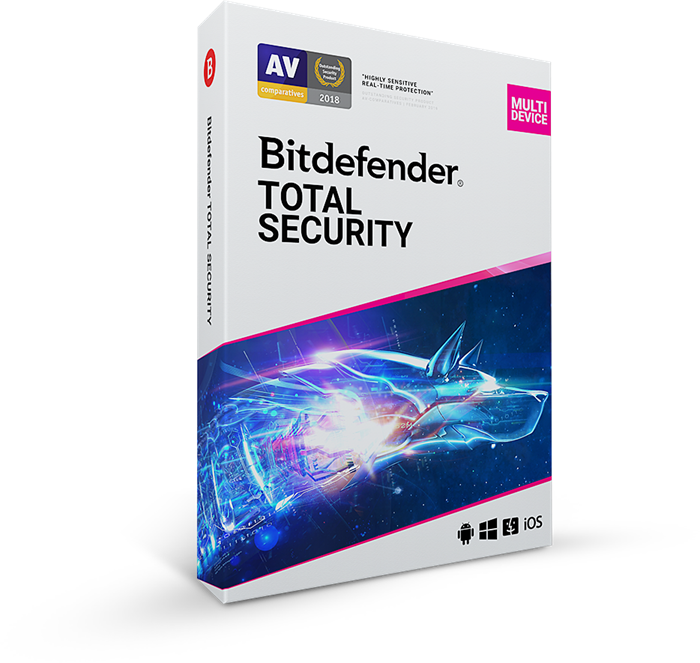 Bitdefender Total Security 10 zařízení na 1 rok