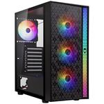 BitFenix skříň Light / ATX / 4x120mm ARGB fan / 2xUSB 3.0 / USB 2.0 / tvrzené sklo / černá