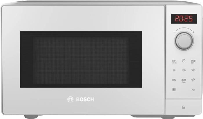 Bosch Serie 2 FFL023MW0 mikrovlnná trouba, 800 W, 20 l, LED displej, 5 úrovní výkonu, bílá