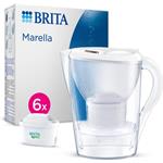 Brita Marella Cool white + 6 Maxtra Pro All-In-1 filtrační konvice, 2,4 l, indikátor výměny filtru, 6x filtrační patron