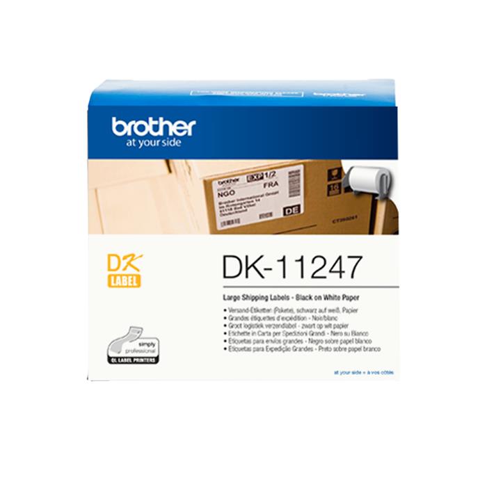 Brother - DK-11247 (papírové velké adresní štítky - 180 ks) 103mm x 164mm