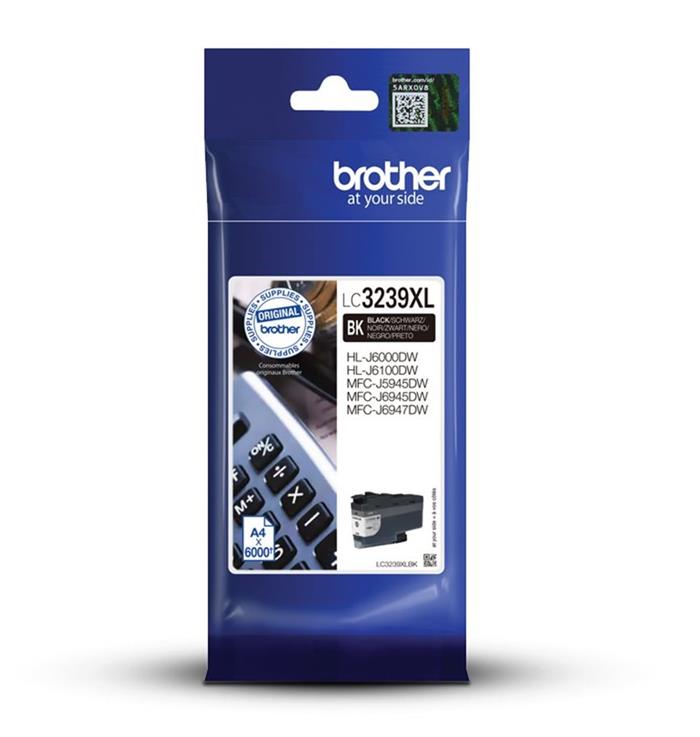 Brother LC-3239XLBK (inkoust black,6000 str.@ 5% draft)