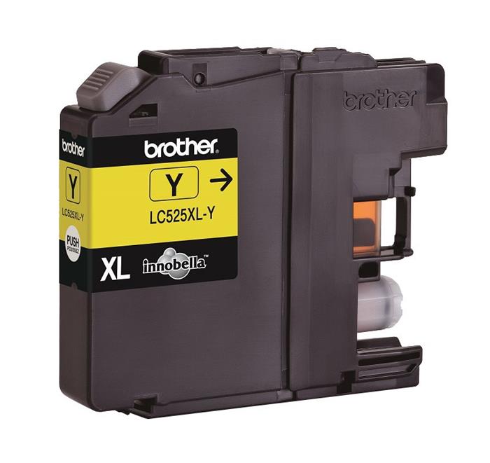 Brother LC-525XLY, inkoustová cartridge, žlutá, 1300 stran