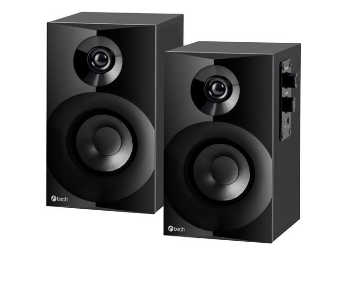 C-TECH SPK-14, 2.0 aktivní reprosoustava k PC, 2x6W RMS, černá