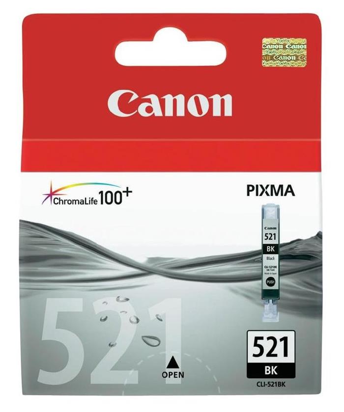 Canon CLI-521BK, inkoustová cartridge, černá