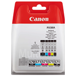 Canon CLI-571 C/M/Y/BK + PGI-570PGBK, Multi pack inkoustových cartridgí