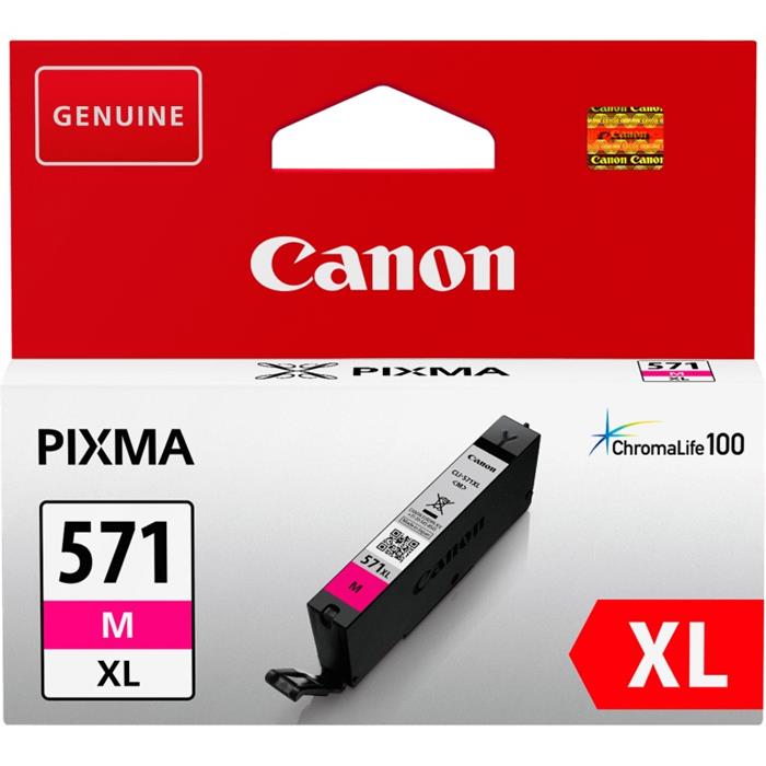 Canon CLI-571 XL M, velká purpurová inkoustová cartridge, 11ml