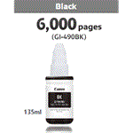 Canon GI-490 PGBK, černý inkoust, 135ml