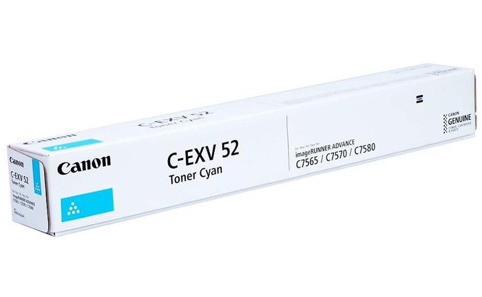 Canon originální TONER CEXV52 CYAN iR-ADV C75xx/C77xx 66 500 stran A4 (5%)