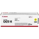 Canon originální vysokokapacitní toner Cartridge 069 H Y žlutý, MF752Cdw, 754Cdw, LBP673Cdw, kapacita 5 500 stran/K/